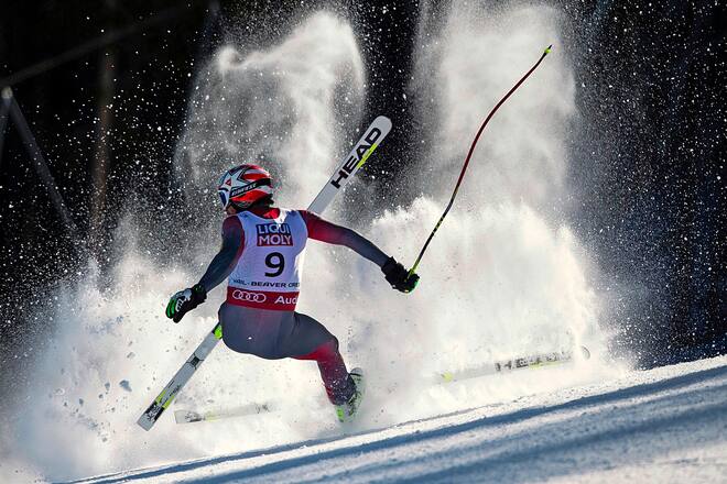05.02.2015; Vail; Ski alpin - Weltmeisterschaften Vail Beaver Creek 2015 - SuperG Herren; Sturz von Bode Miller (USA) (Johann Groder/EXPA/freshfocus)
