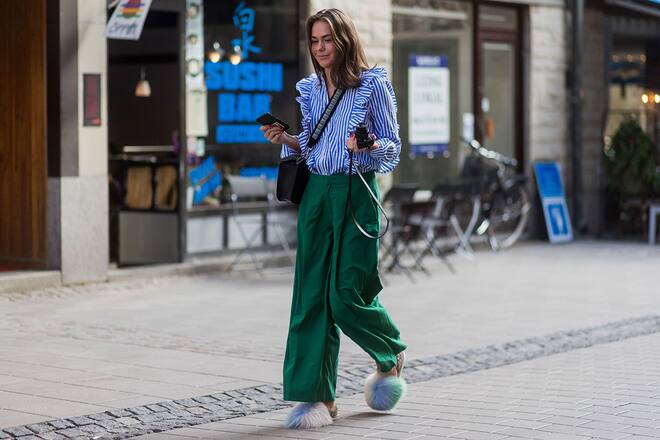 Furry Slides an der Fashion Week