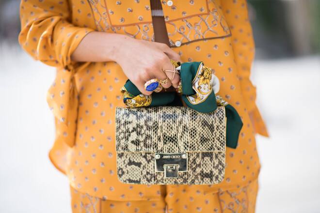 Foulard als Taschenhenkel