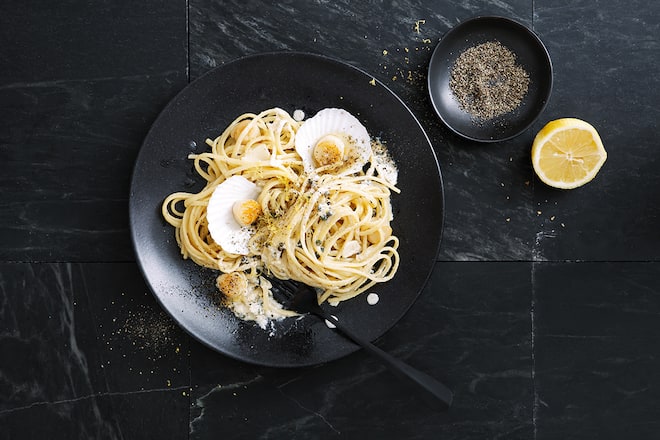 Spaghetti mit Jacobsmuscheln
