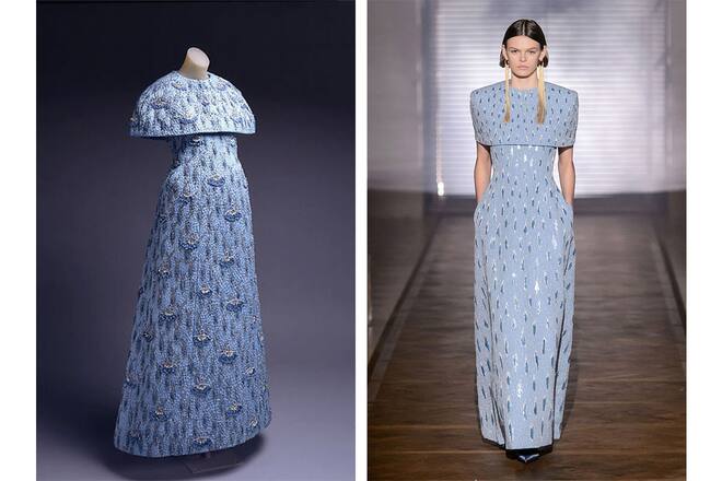 Givenchy Dress mit Capelet 1965 und heute