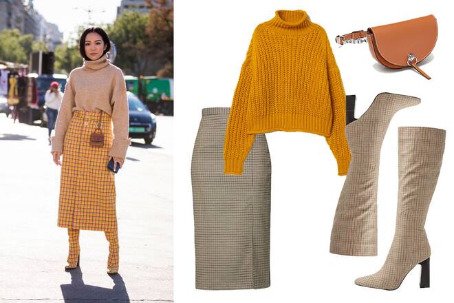 So werden Midirock und Stiefel zur perfekten Winter-Kombi