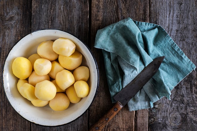 geschälte Kartoffeln
