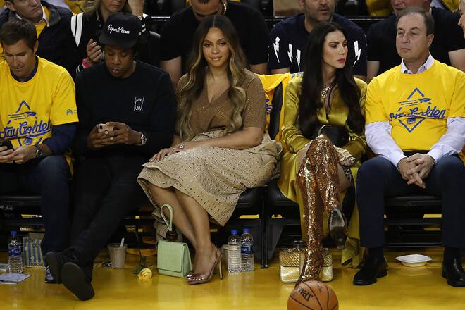 Beyonce beim Basketball