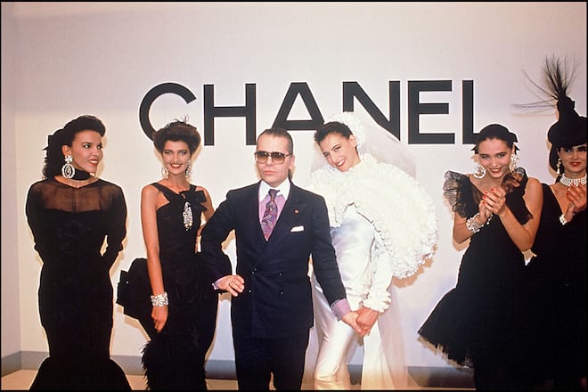 Karl Legerfelds Kollektionen im Laufe der Zeit