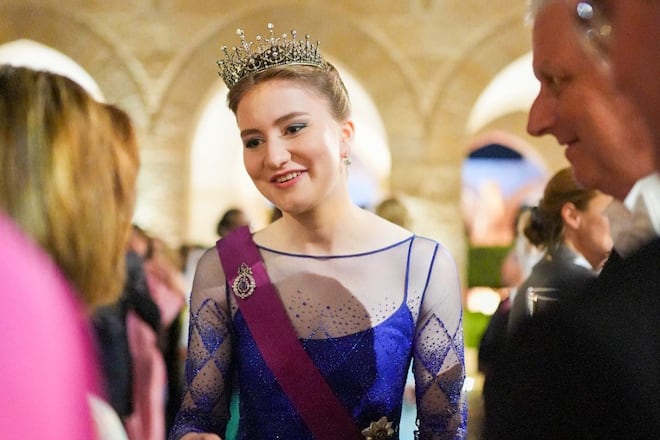 Prinzessin Elisabeth von Belgien beim Hochzeitsdinner in Jordanien.