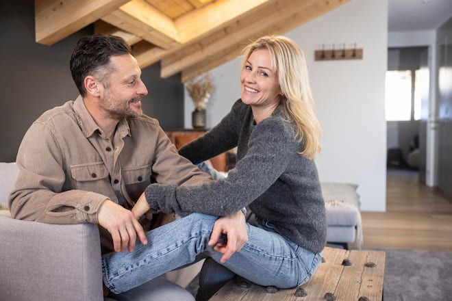 Fabienne und Mark Streit, Ex- Eishockeyspieler, Kinder Victoria + Josephine