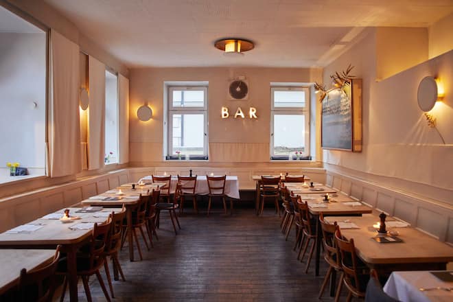 Die Gaststube der «Goldmarie».