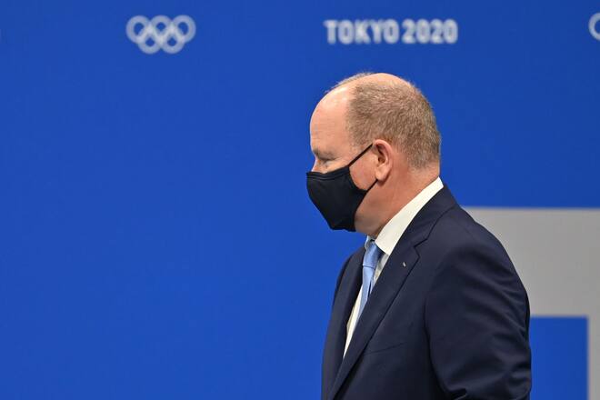 Fürst Albert von Monaco an den Olympischen Spielen in Tokio
