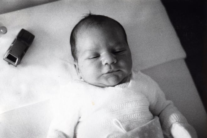 Roger Federer als Baby