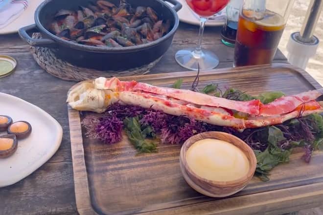 Gesundes Essen am Strand