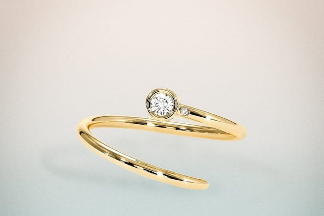 Pinky-Ring von Shiffon