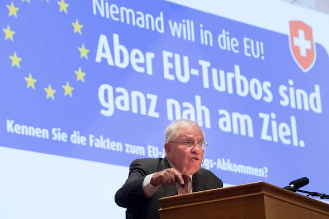 Christoph Blocher SVP Leben Partei Auns