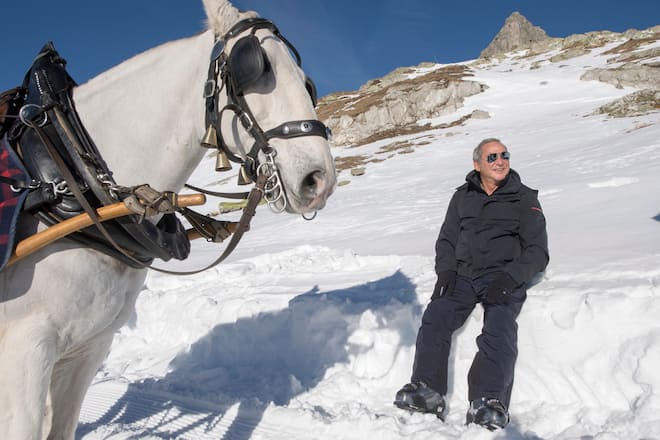 Samih Sawiris im Schnee