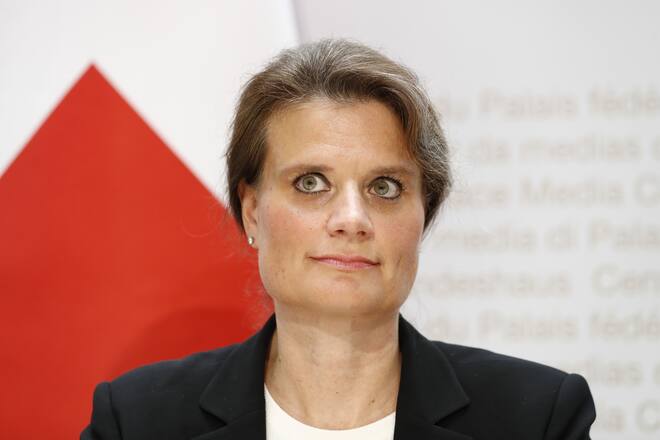 Martina Hirayama, neue Direktorin .des Staatssekretariats für Bildung, Forschung und Innovation SBFI, waehrend einer Medienkonferenz, am Donnerstag, 23. August 2018 in Bern. (KEYSTONE/Peter Klaunzer)