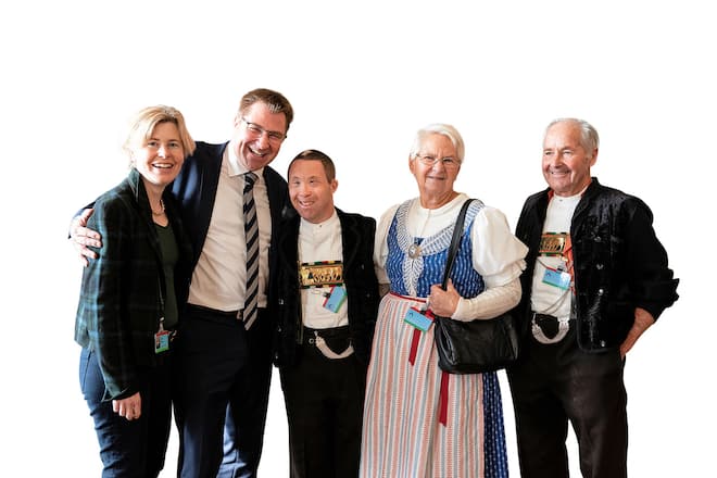 Toni Brunners Frau, seine Eltern und sein Bruder