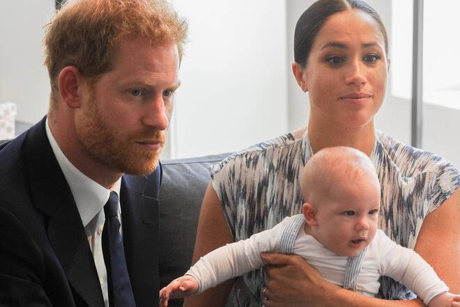 Prinz Harry und Herzogin Meghan mit ihrem Sohn Archie im Jahr 2019.