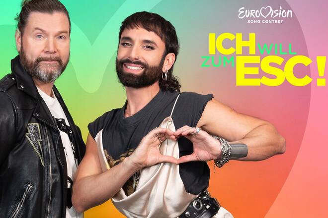 Rea Garvey (l.) und Conchita Wurst gehen in «Ich will zum ESC!» auf Talentsuche.