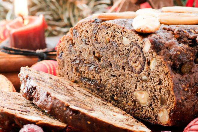 Ein gesunder Weihnachtsklassiker: Früchtebrot.