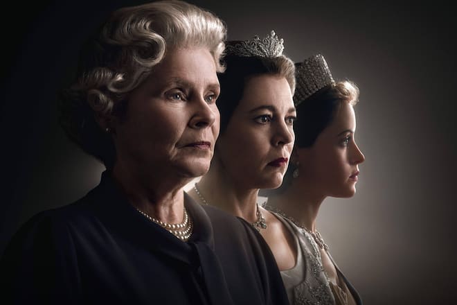 Drei Queens auf einmal: Imelda Staunton (v.l.), Olivia Colman und Claire Foy sind im Finale von «The Crown» gemeinsam zu sehen.