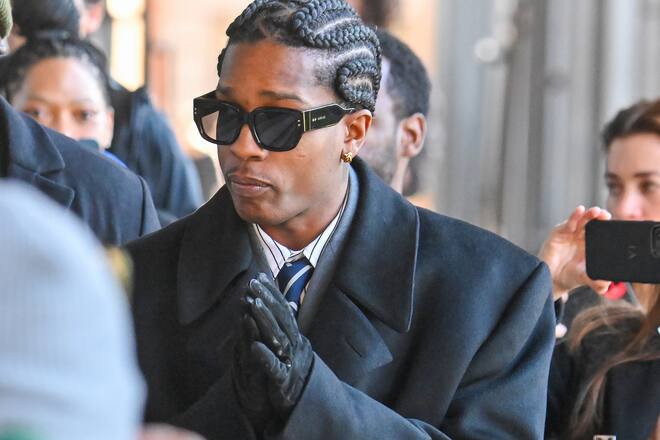A$AP Rocky auf dem Weg zum Gerichtssaal.