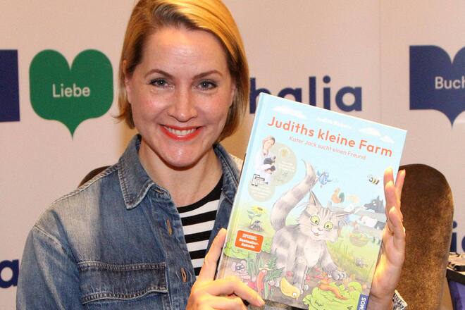 Nie wieder «Tagesschau»: Judith Rakers mit ihrem frisch erschienenen Kinderbuch «Judiths kleine Farm»