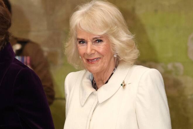 Königin Camilla während eines Termins im englischen Salisbury am 8. Februar.