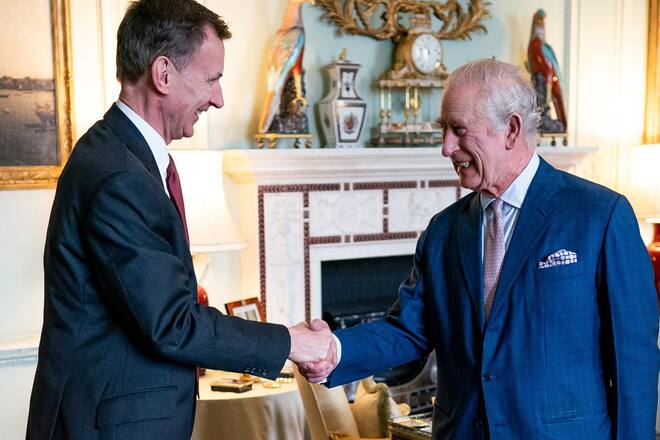 Finanzminister Jeremy Hunt und König Charles III. trafen sich am 5. März im Buckingham-Palast.
