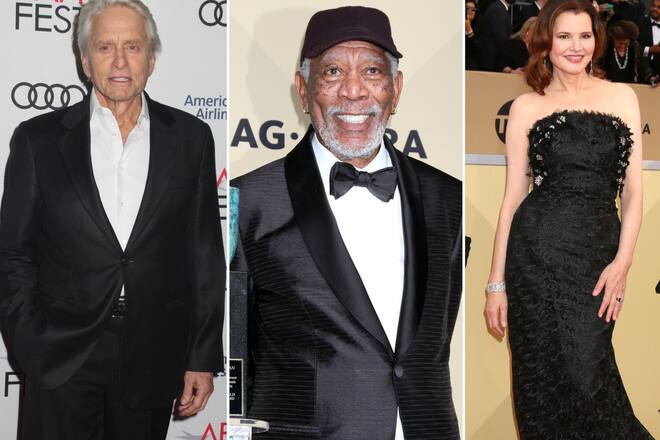 Die Filmpräsidenten Michael Douglas, Morgan Freeman und Geena Davis (v.l.n.r.) werden zu Beratern für US-Präsident Joe Biden.