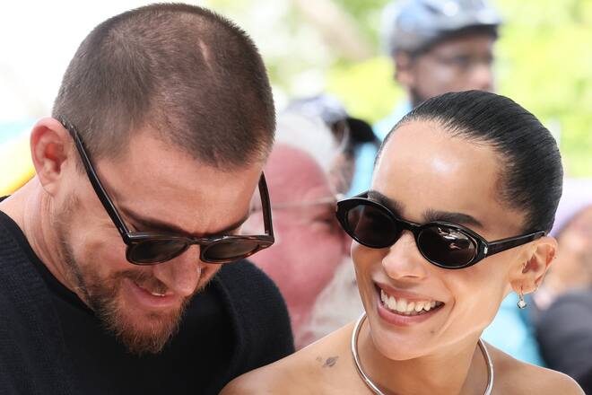 Channing Tatum und seine Verlobte Zoë Kravitz bei der Hollywood-Walk-of-Fame-Zeremonie für Lenny Kravitz.