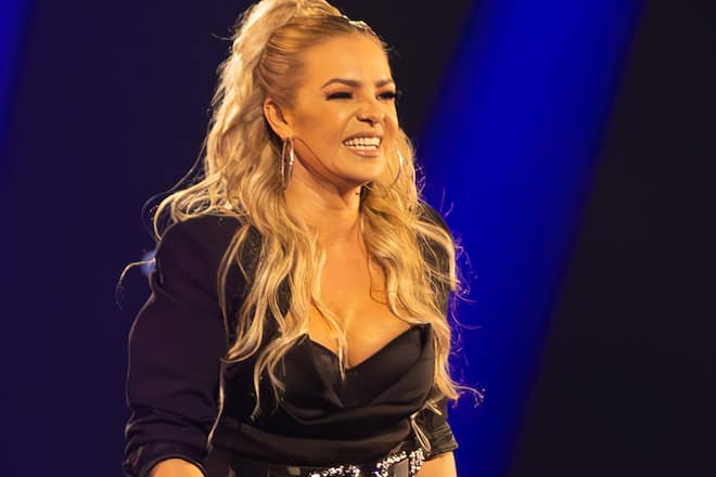 Marina Marx auf der Bühne.