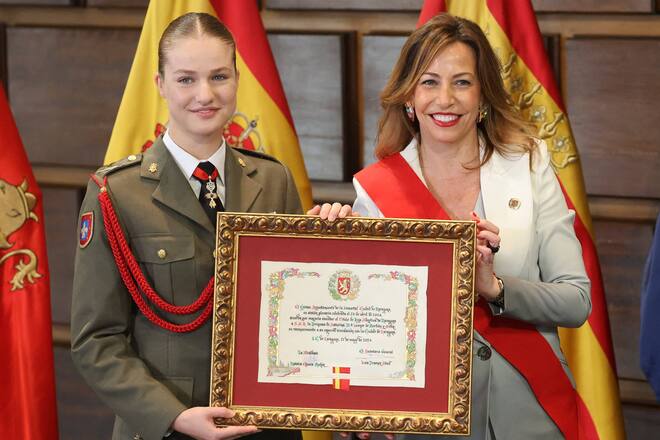 Prinzessin Leonor ist jetzt Ehrenbürgerin.