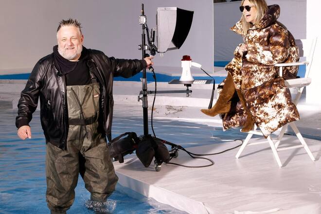 «Fischen» nach neuen Topmodels: Heidi und Fotograf Rankin.
