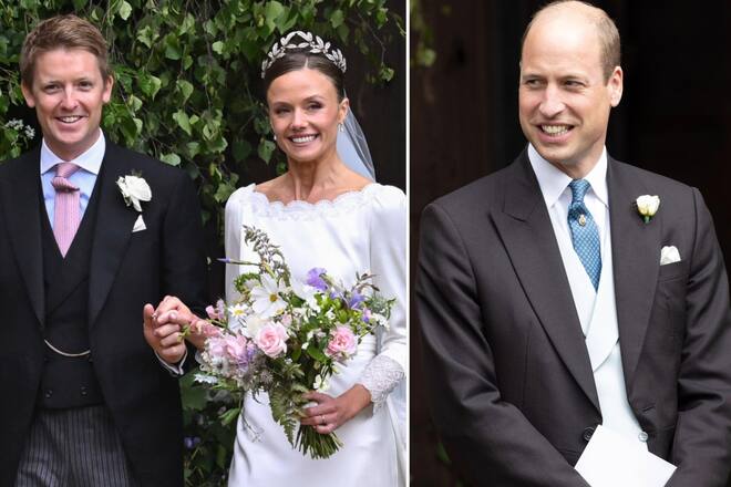 In Anwesenheit von Prinz William schlossen Hugh Grosvenor und Olivia Henson am Freitag den Bund fürs Leben.