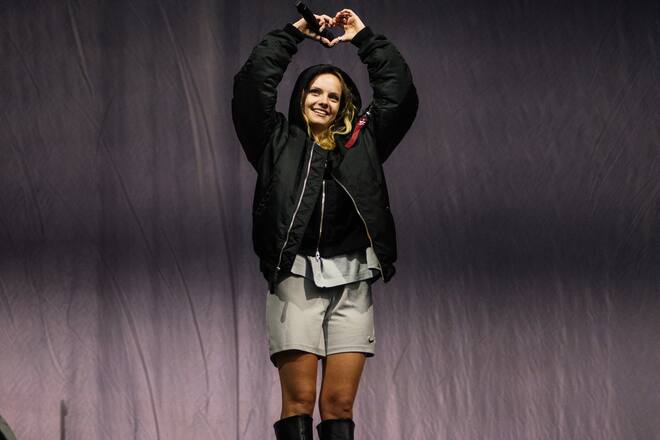 Ganz viel Liebe zeigte Paula Hartmann für das Puls-Publikum.