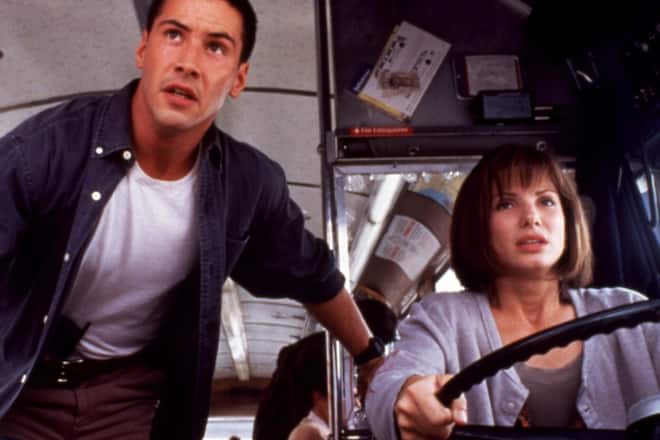 Keanu Reeves und Sandra Bullock drückten 1994 aufs Action-Gaspedal.