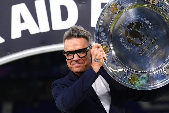 Robbie Williams ist stolz auf den Ausgang seines Wohltätigkeitsspiels.