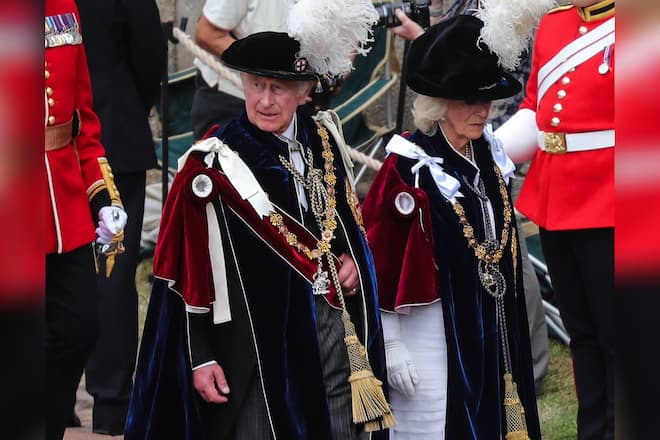 König Charles und Königin Camilla am «Garter Day».