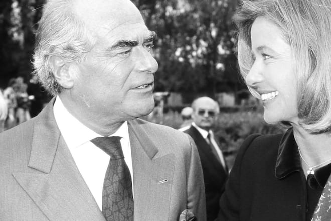 Heinrich Fürst zu Fürstenberg neben Ehefrau Massimiliana Prinzessin zu Fürstenberg im Jahr 1999.