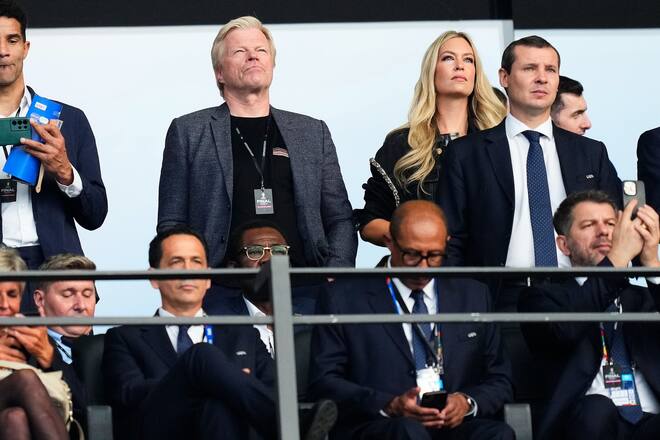 Oliver Kahn verfolgte das EM-Finale gemeinsam mit Ehefrau Svenja.