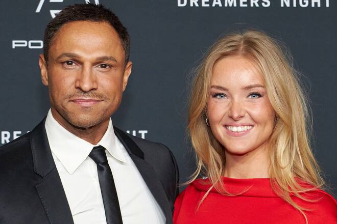 Moderator Daniel Aminati mit seiner Frau Patrice bei einem Auftritt.