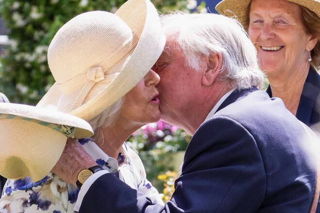 Königin Camilla mit ihrem Ex-Mann Andrew Parker Bowles in Ascot