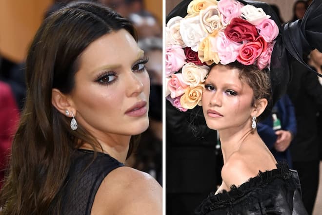 Kendall Jenner und Zendaya (r.) beteiligen sich ebenfalls am Trend.