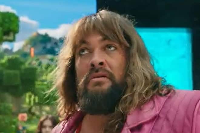 Kaum zu erkennen: Jason Momoa in «A Minecraft Movie».