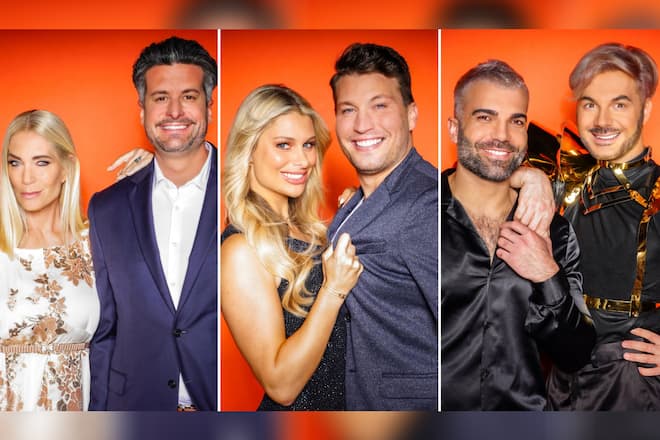 Sarah Kern und Tobias Pankow, Vanessa Schmitt und Raúl Richter sowie Rafi Rachek und Sam Dylan (v.l.) hatten bereits Beziehungspausen.