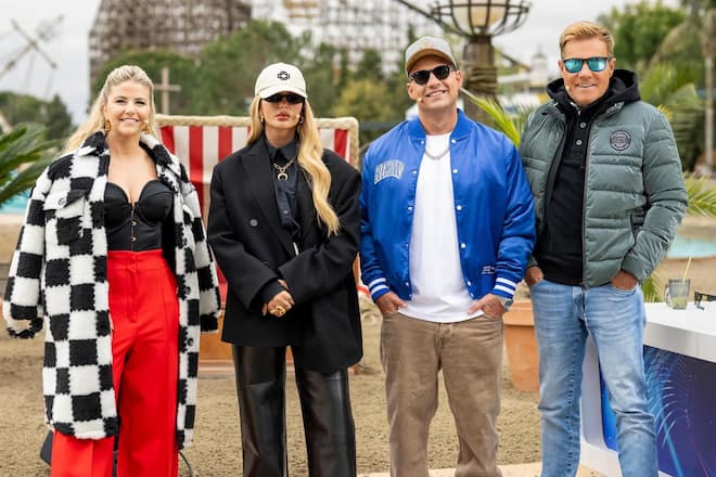 Beatrice Egli (li.) mit ihren «DSDS»-Jurykollegen.