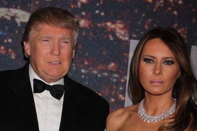 Melania Trump mit ihrem Gatten Donald.