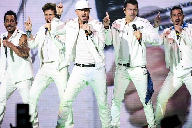 New Kids on the Block treten 2025 in Las Vegas auf.