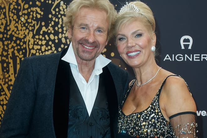 Thomas Gottschalk und Karina bei einem Event letztes Jahr.