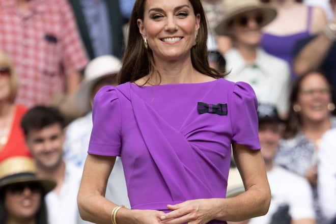 Prinzessin Kate, hier bei ihrem Auftritt in Wimbledon, erschien am Sonntag in Schottland in der Öffentlichkeit.